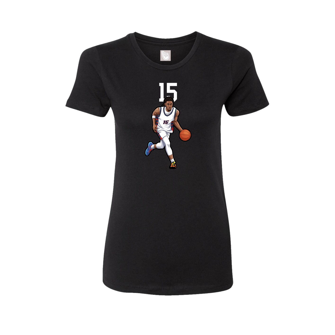 Womens Tee — Number Top in Black