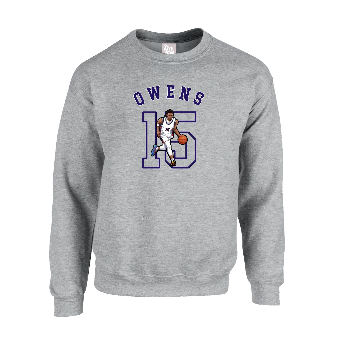 Fleece Crew — Shirsey Arch in Grey