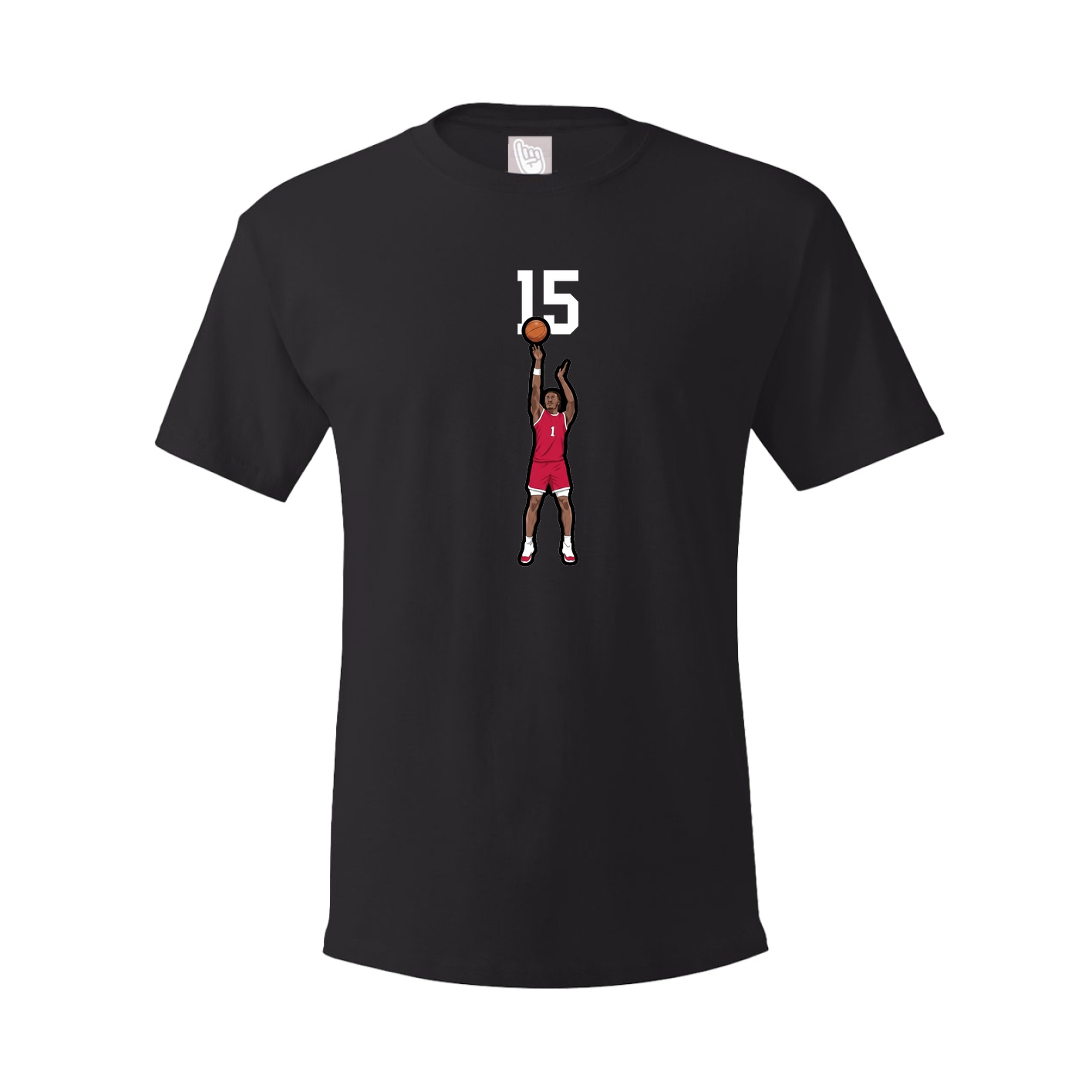 Youth Tee — Number Top in Black