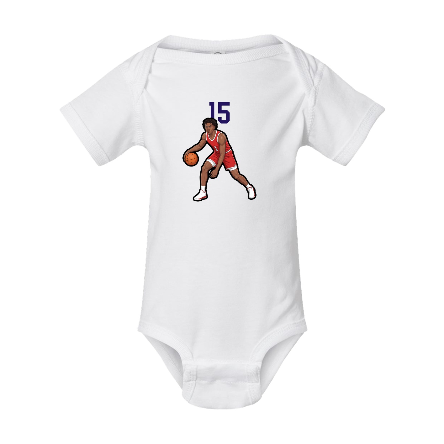Baby Onesie — Number Top in White