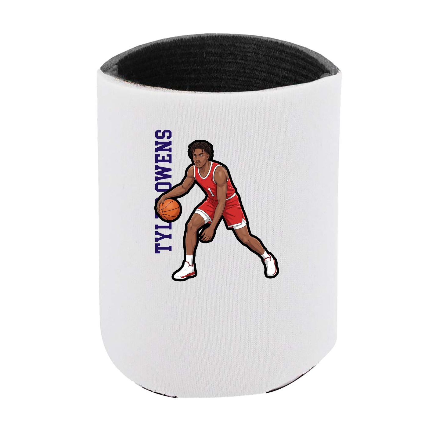 Can Holder — Name Vertical in White
