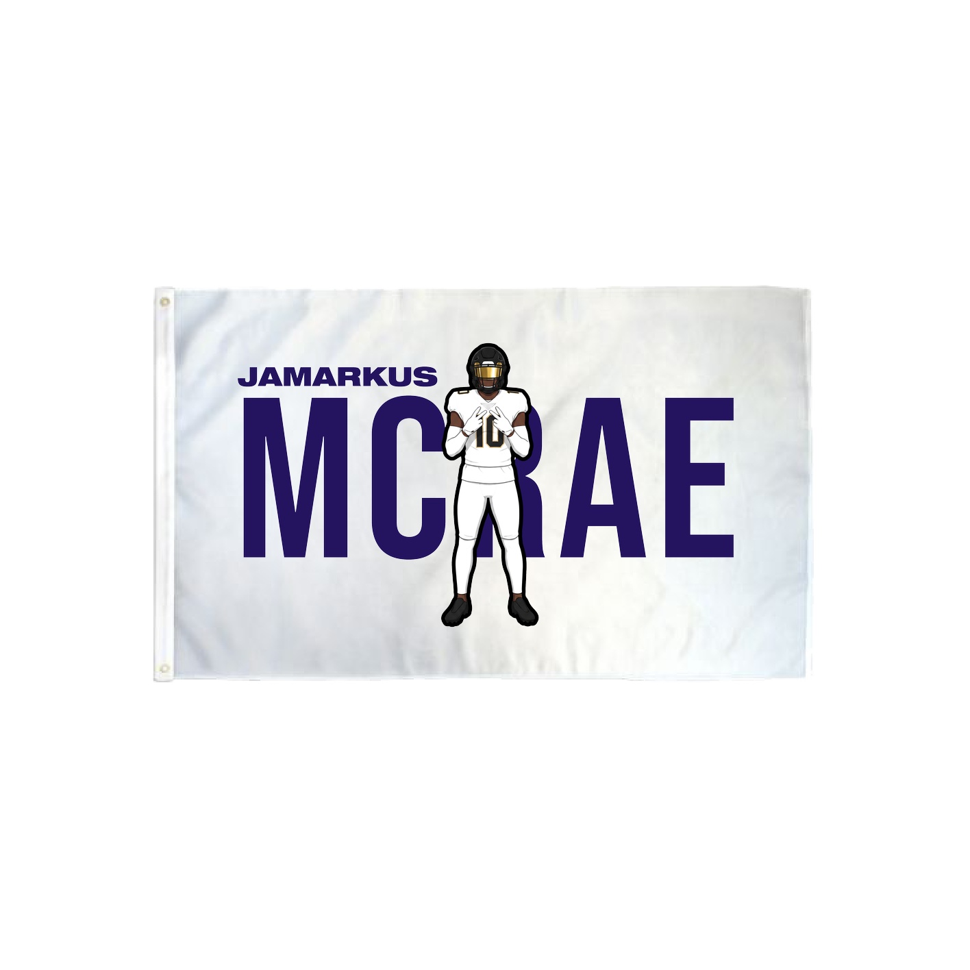 3x5 Flag — Player Name in Classic
