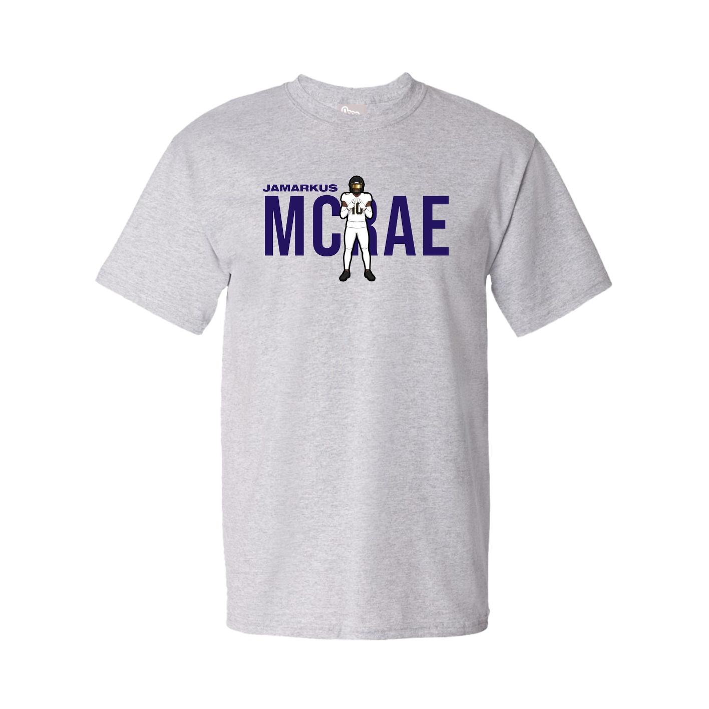 Youth Tee — Player Name in Grey