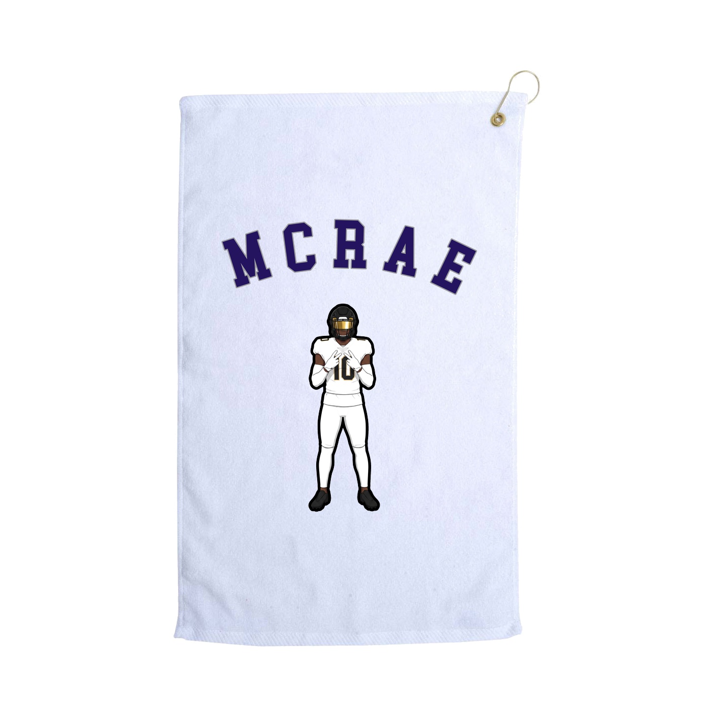 Golf Towel — Shirsey Arch in White