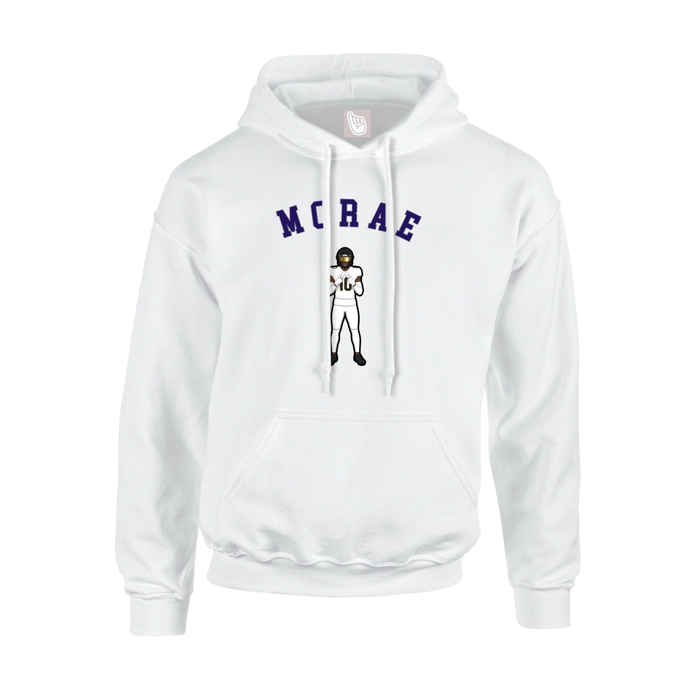 Hoodie — Shirsey Arch in White