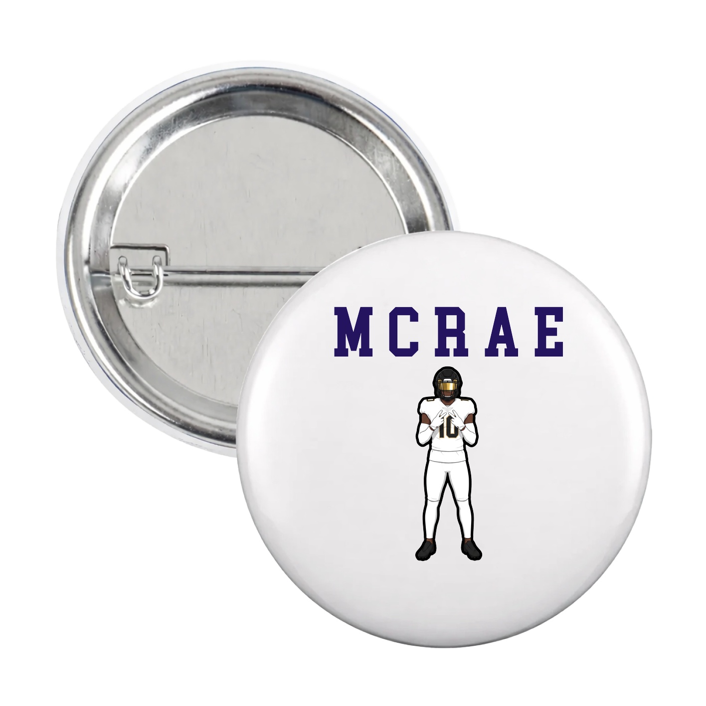 Game Day Button — Shirsey in White