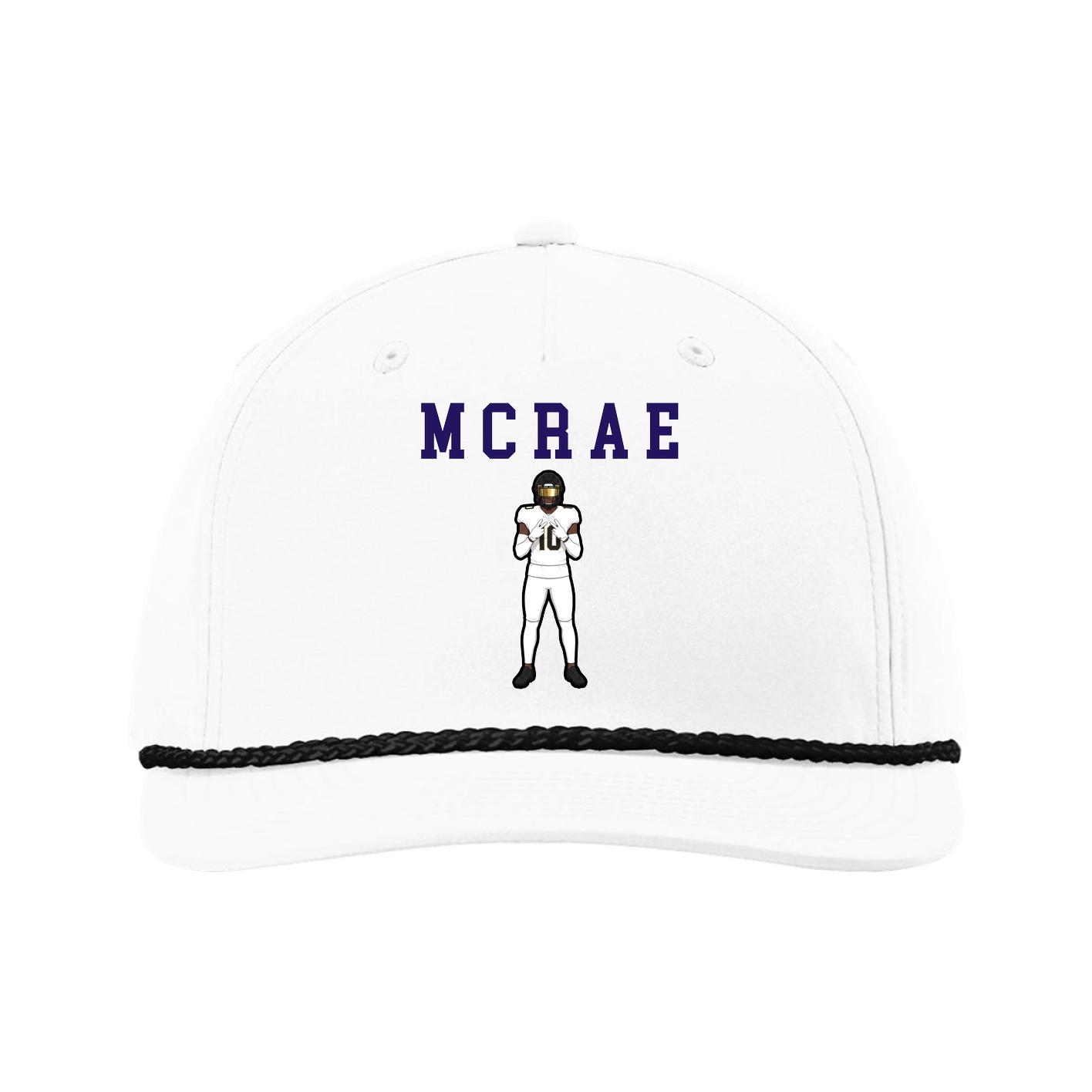 Five-Panel Classic Rope Cap — Shirsey in White