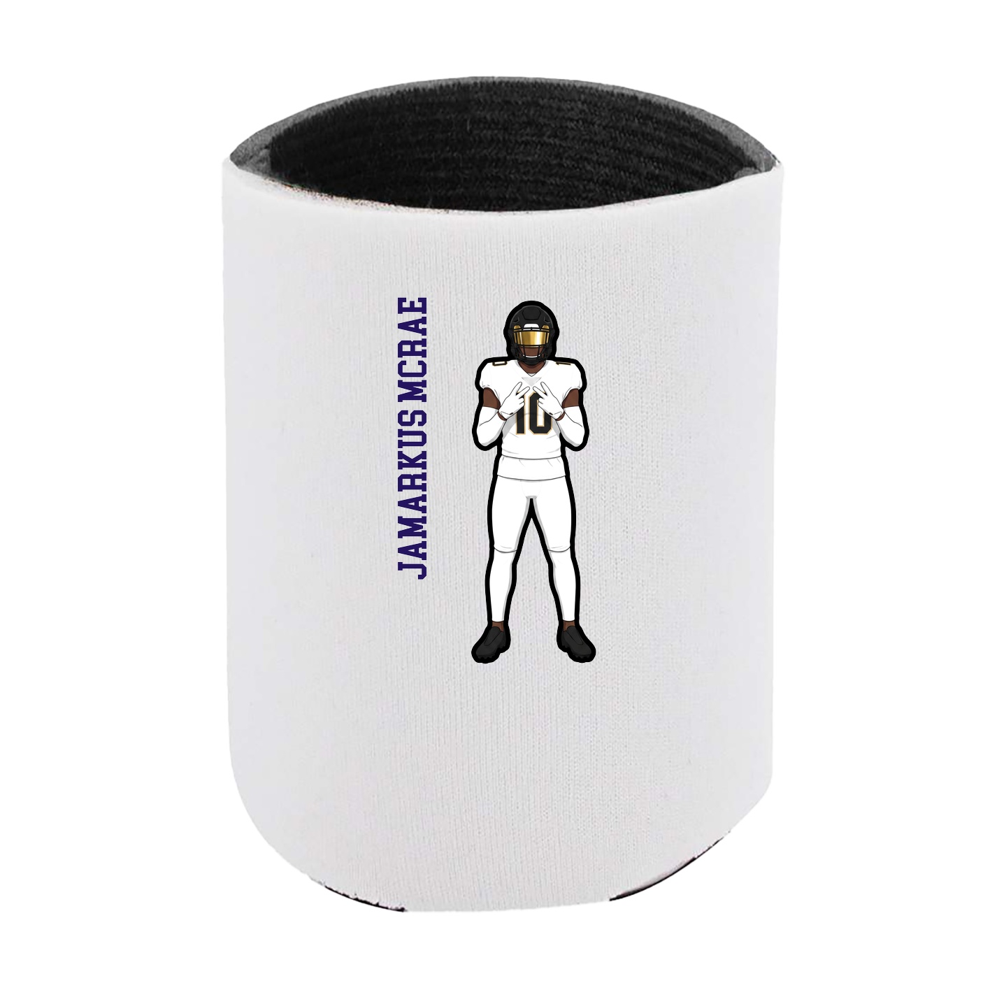 Can Holder — Name Vertical in White