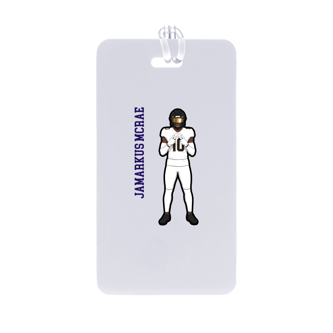 Bag Tag — Name Vertical in Classic