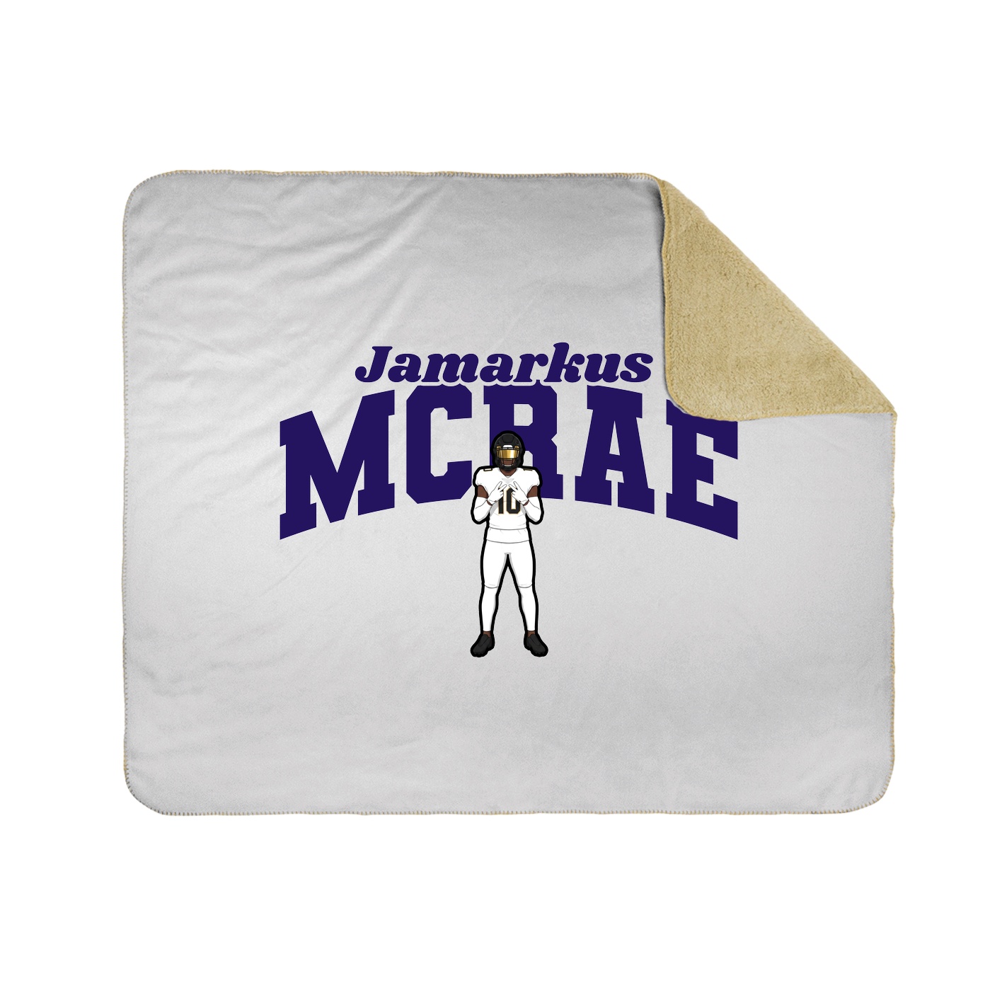 Throw Blanket — Signature Arch in White