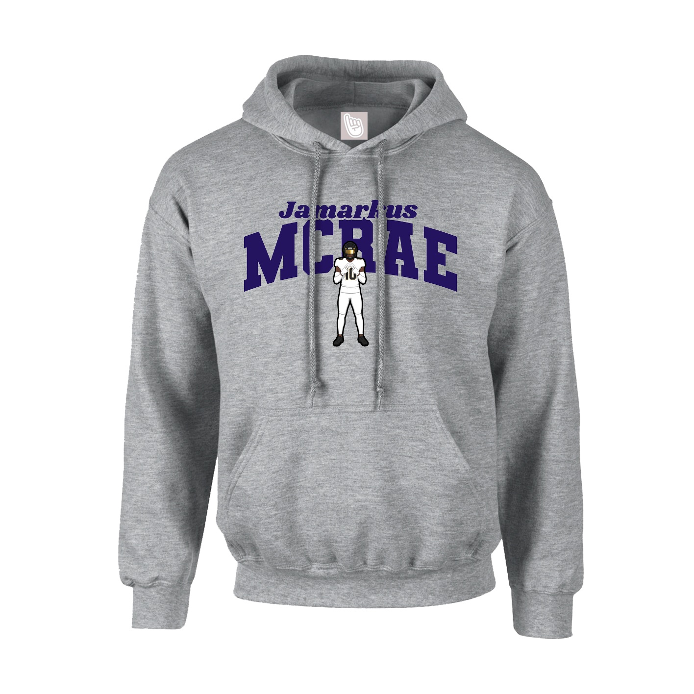 Hoodie — Signature Arch in Grey