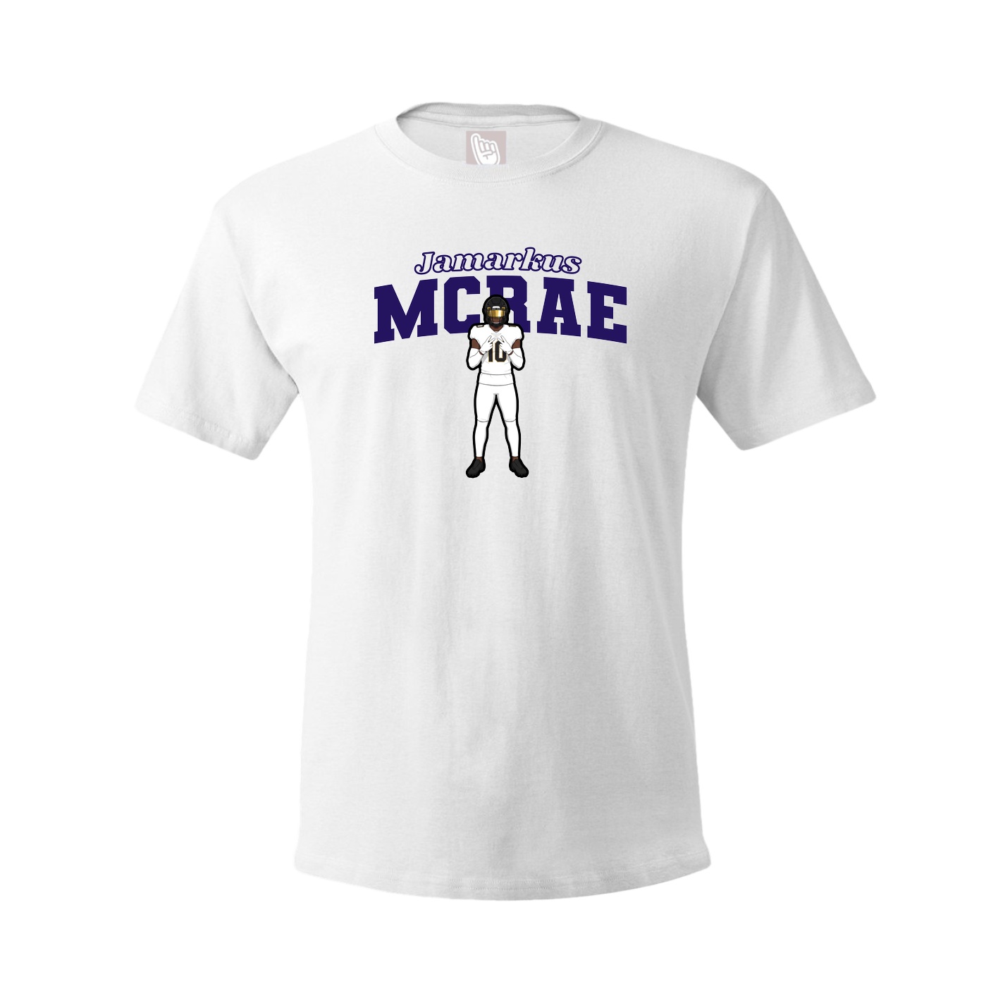 Tee — Name Arch in White