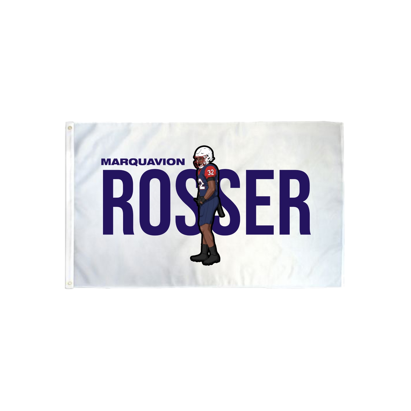 3x5 Flag — Player Name in Classic