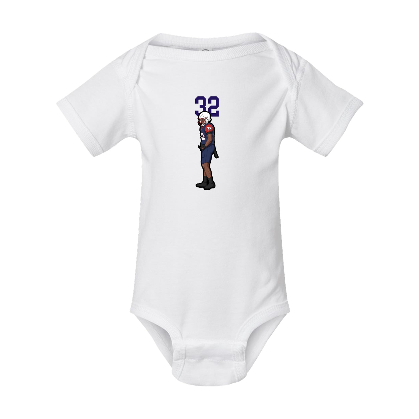 Baby Onesie — Number Top in White