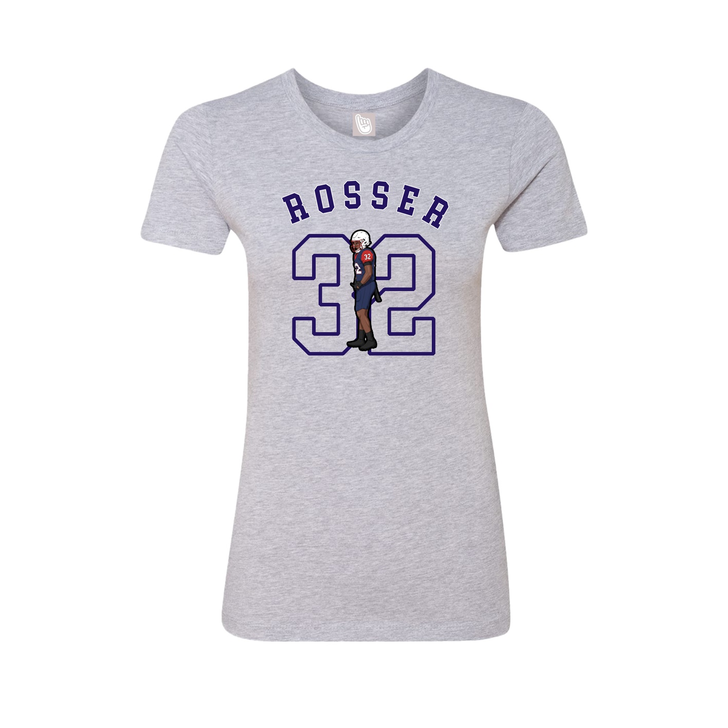 Fitted Women's Tee — Shirsey Arch in Grey
