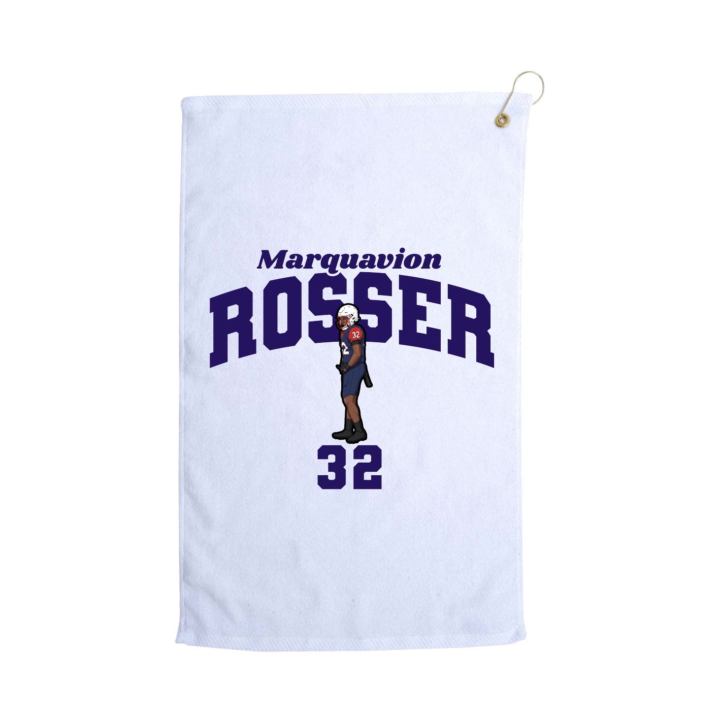 Golf Towel — Signature Arch in White