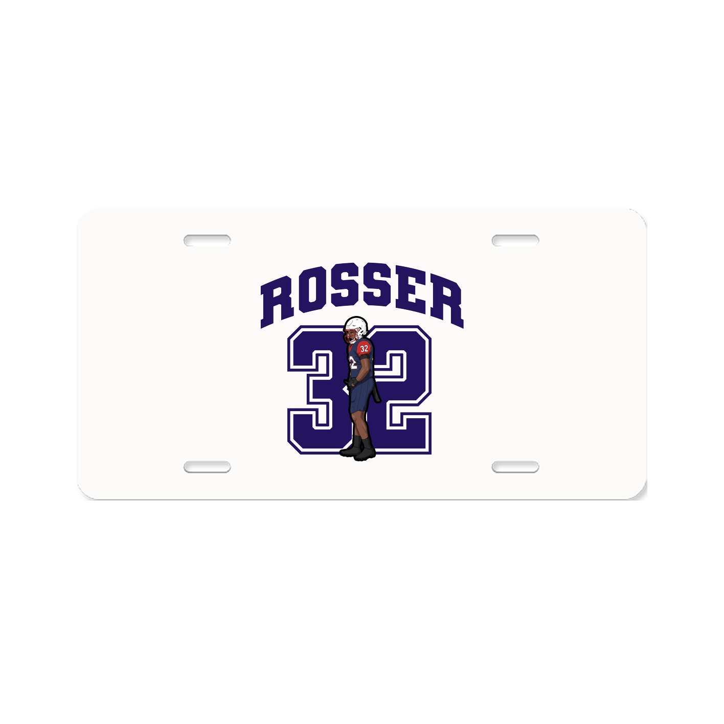 License Plate — Number in Classic