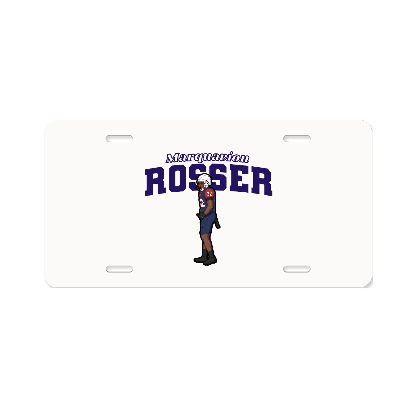 License Plate — Name Arch in Classic