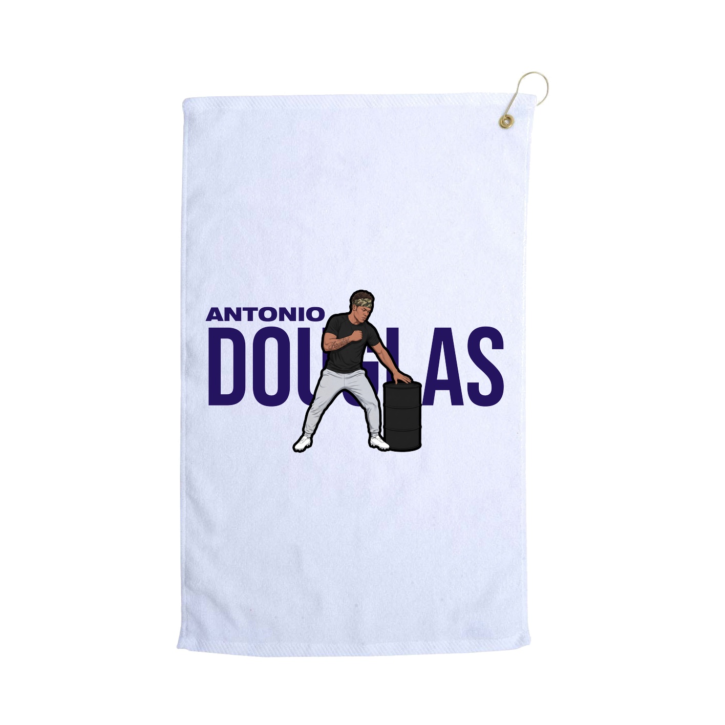 Golf Towel — Player Name in White