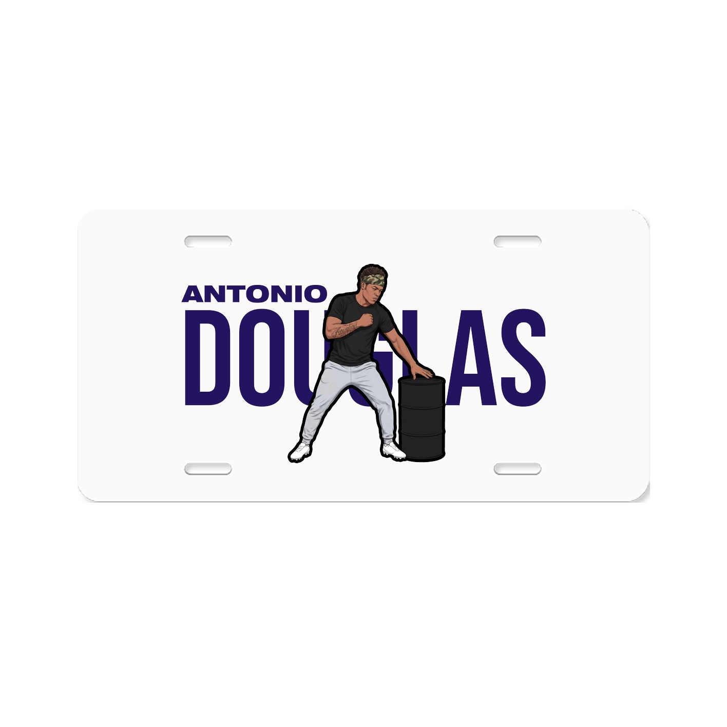 License Plate — Player Name in Classic
