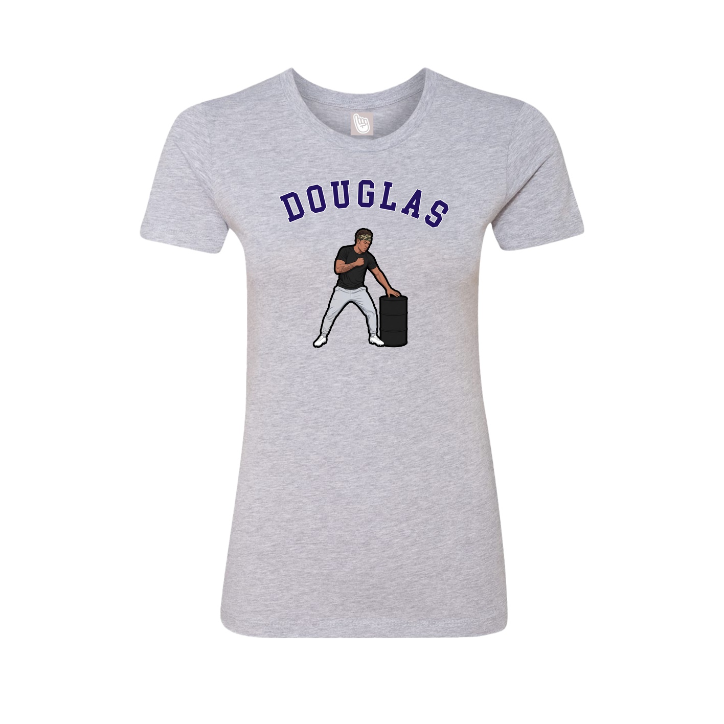 Fitted Women's Tee — Shirsey Arch in Grey