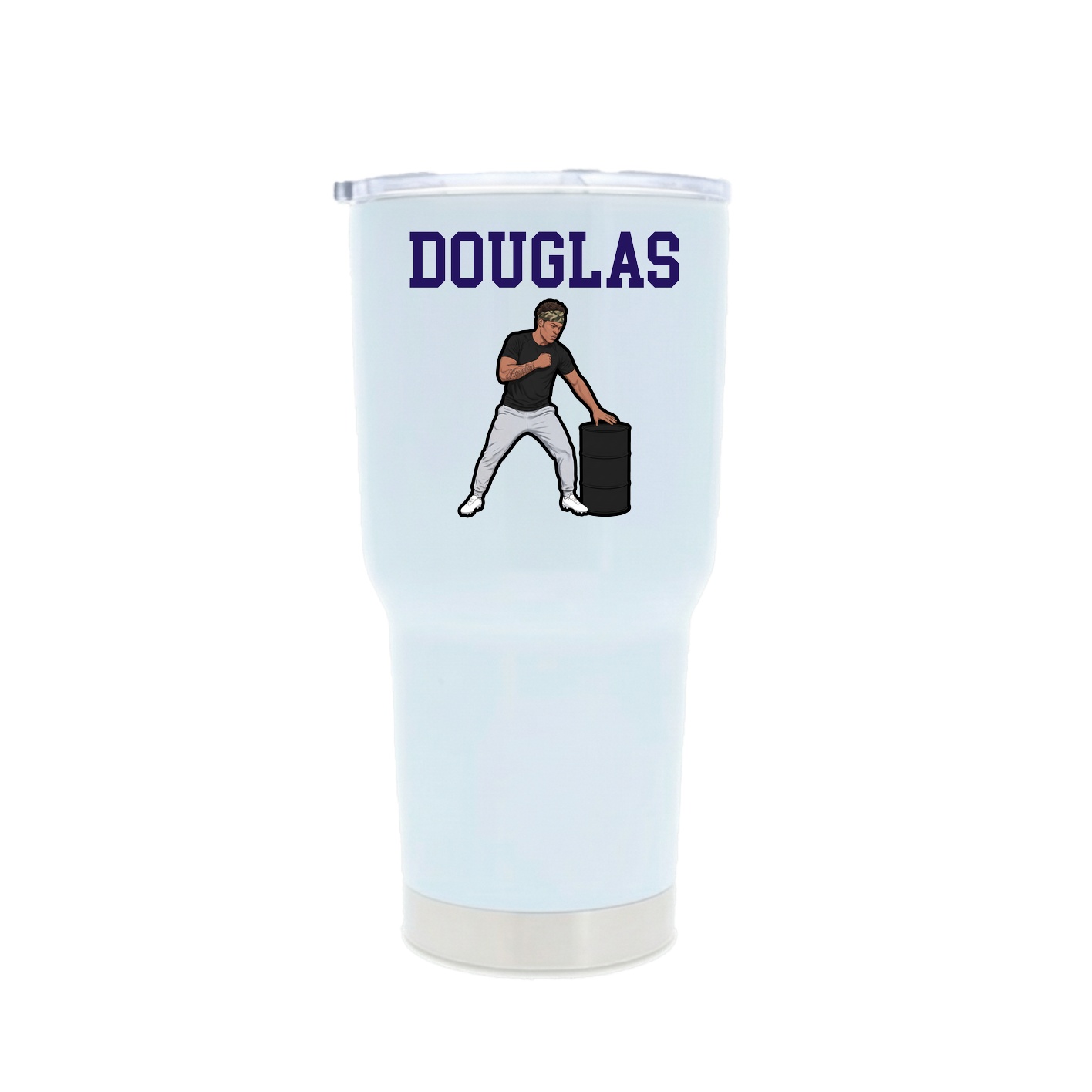 30oz Stainless Steel Tumbler — Shirsey in White