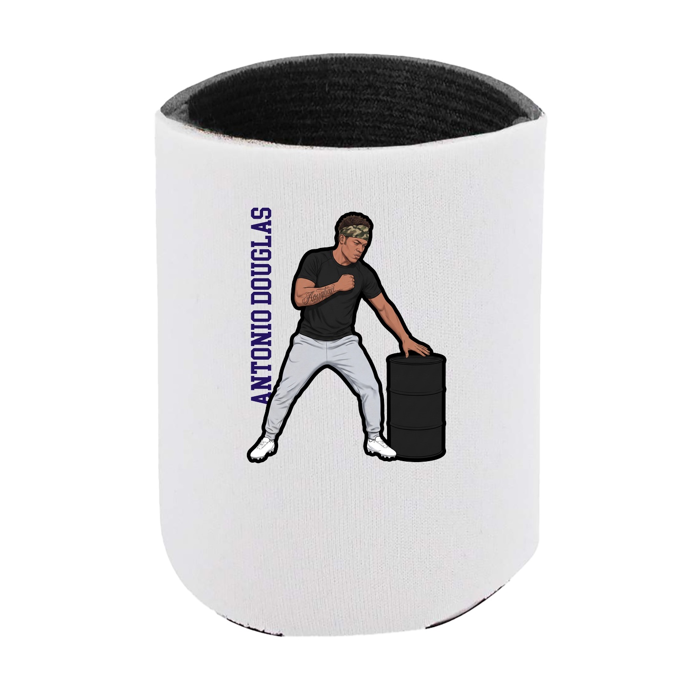 Can Holder — Name Vertical in White