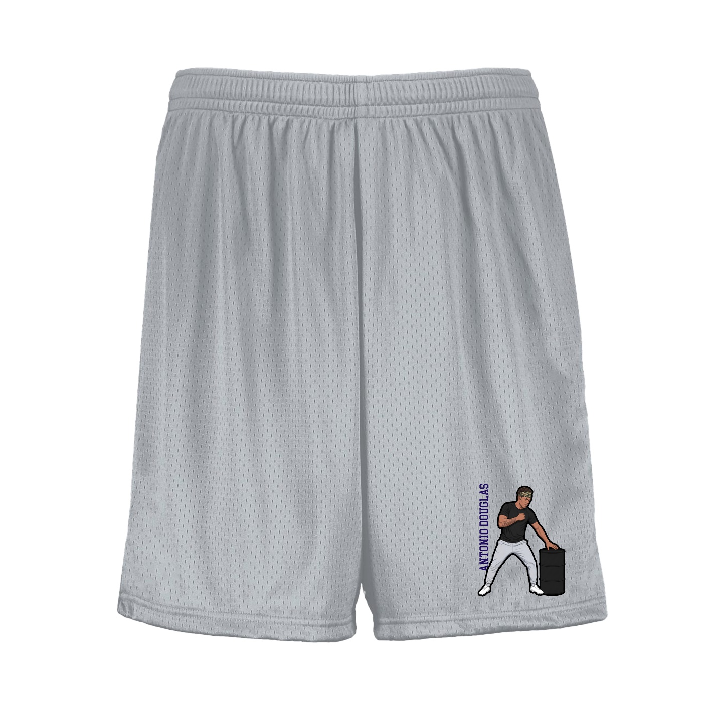 Shorts — Name Vertical in Silver