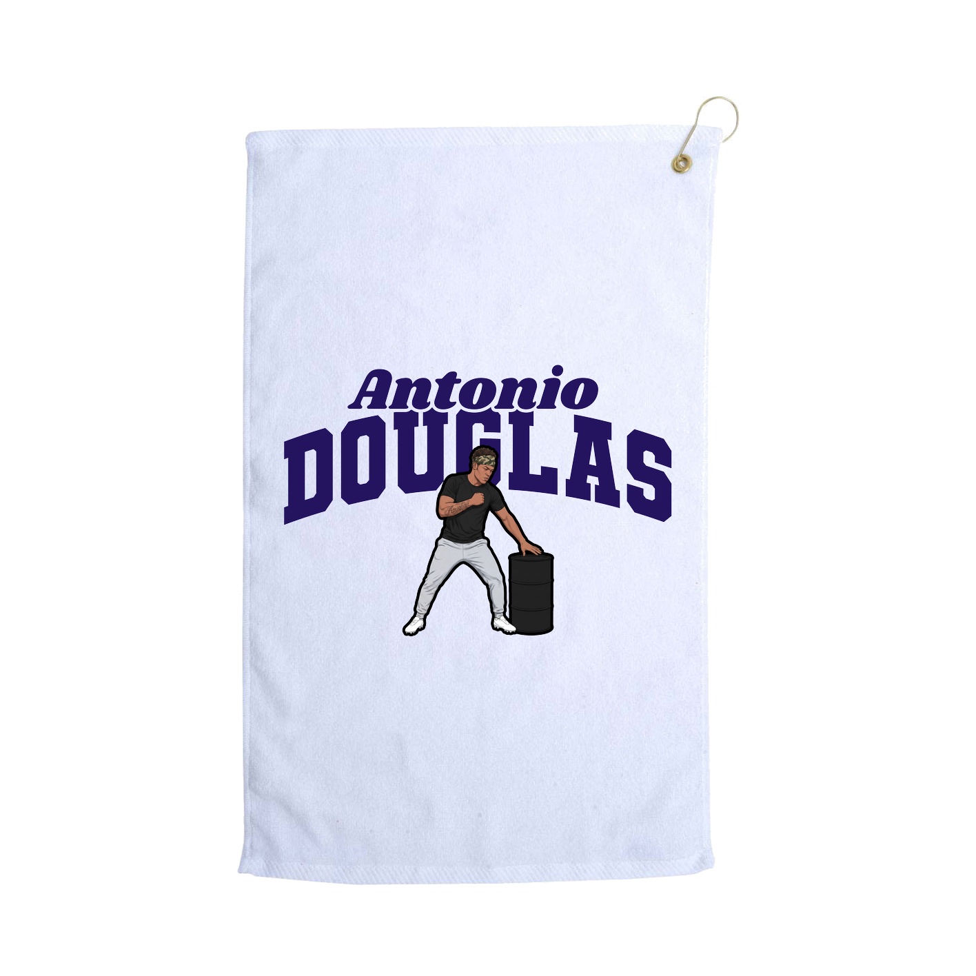 Golf Towel — Signature Arch in White