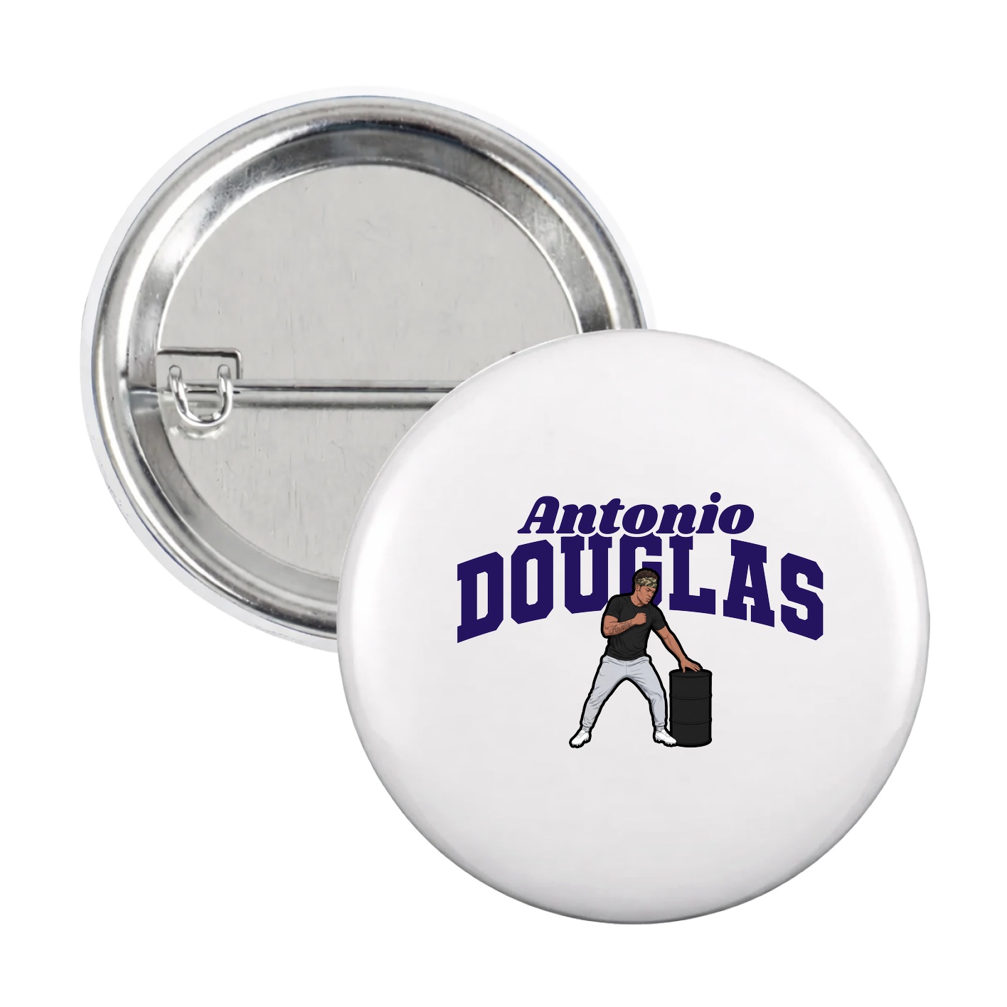 Game Day Button — Signature Arch in White