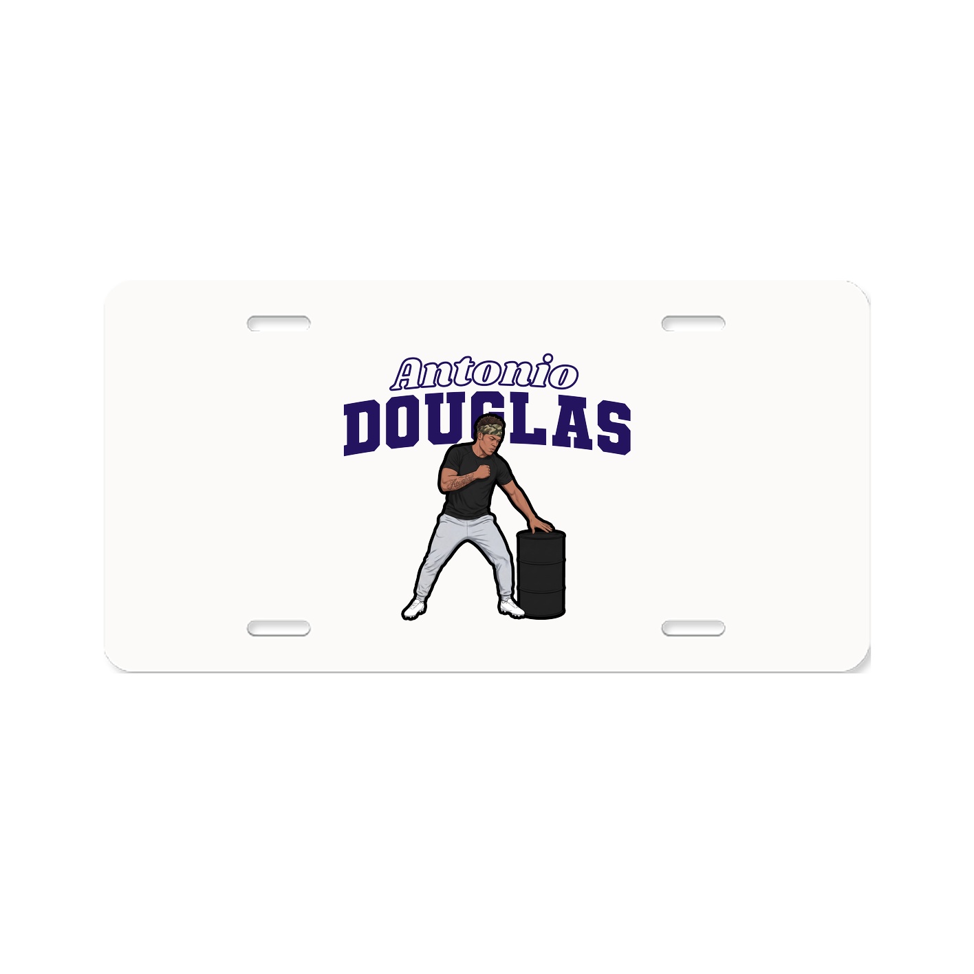License Plate — Name Arch in Classic