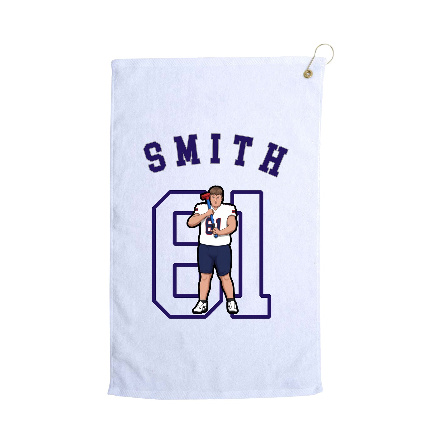 Golf Towel — Shirsey Arch in White