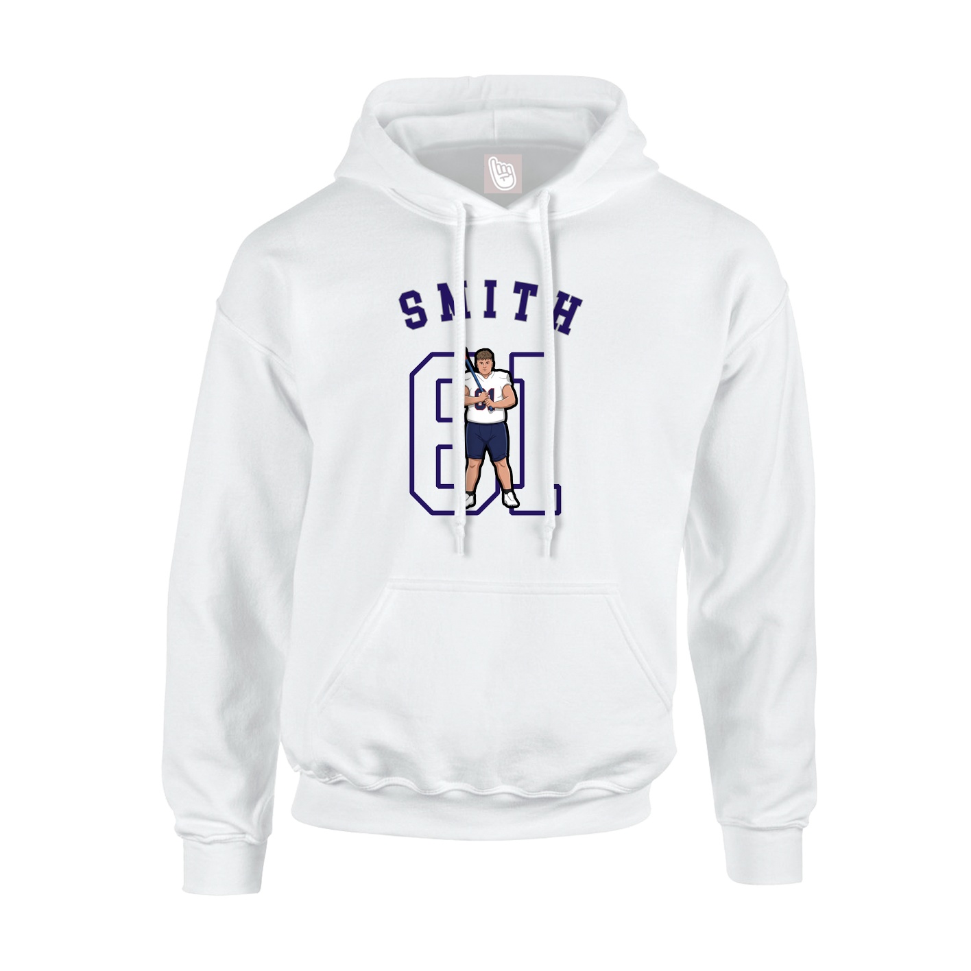 Youth Hoodie — Shirsey Arch in White