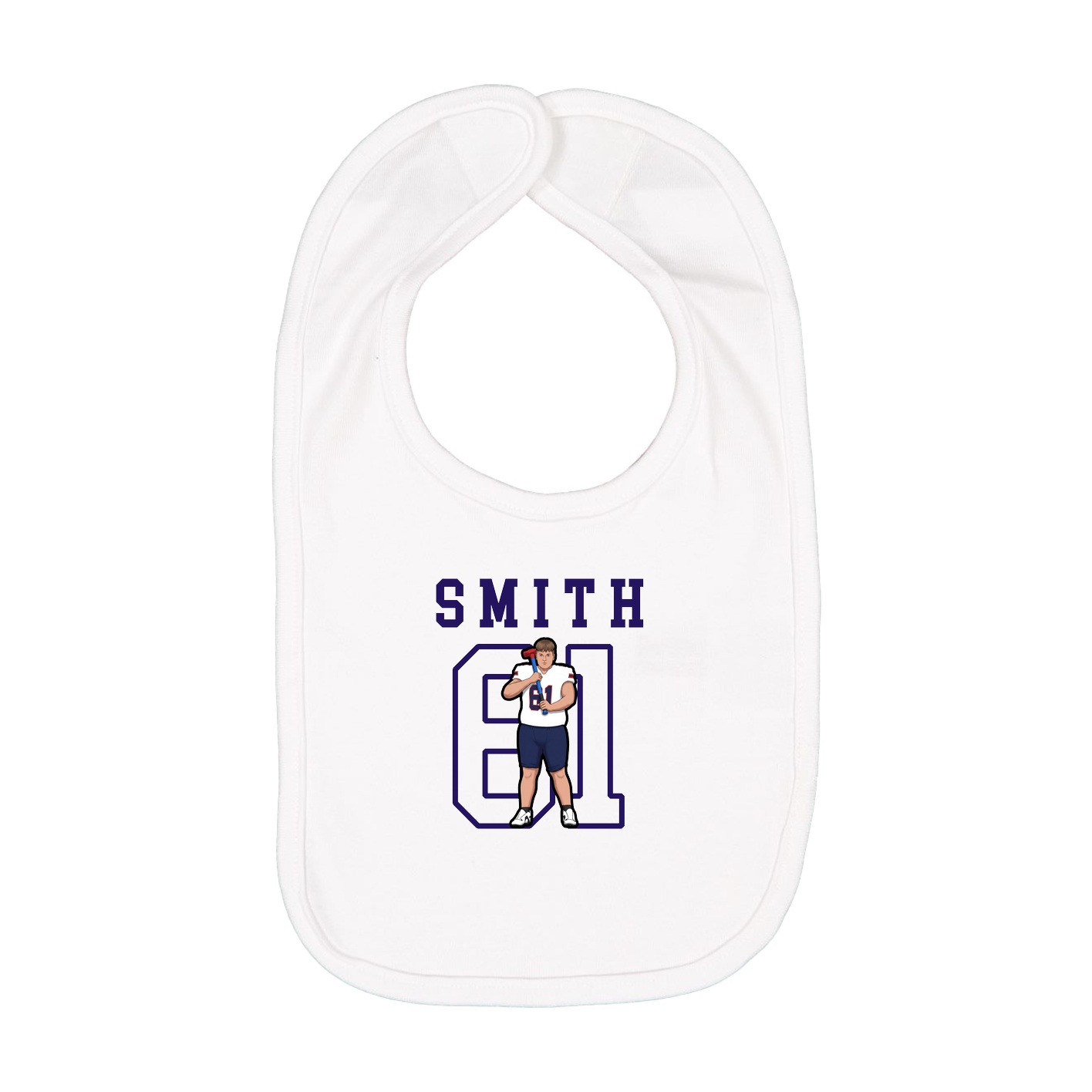 Infant Bib — Shirsey in White