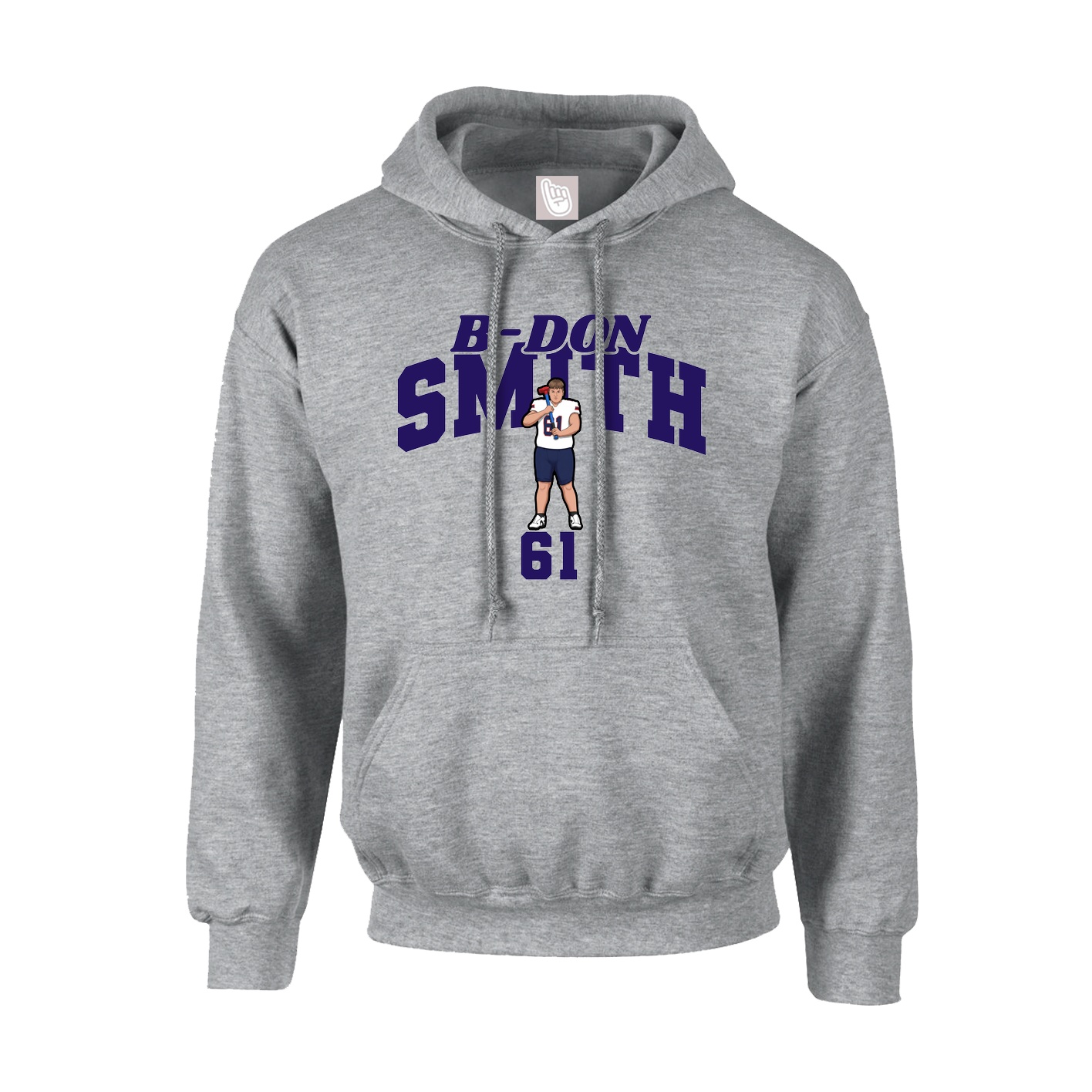 Hoodie — Signature Arch in Grey