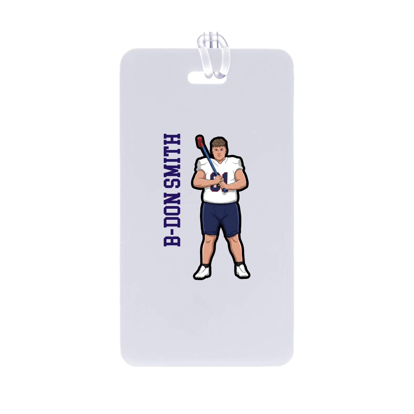 Bag Tag — Name Vertical in Classic