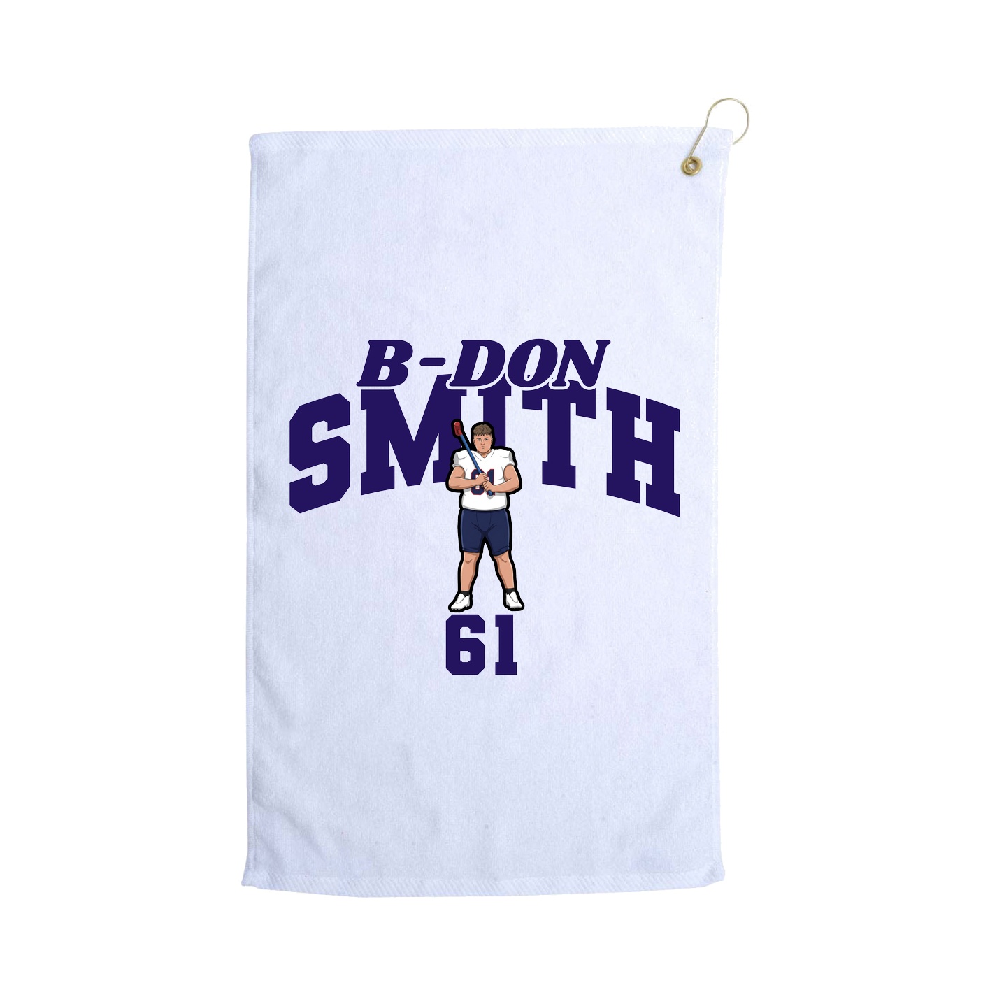 Golf Towel — Signature Arch in White