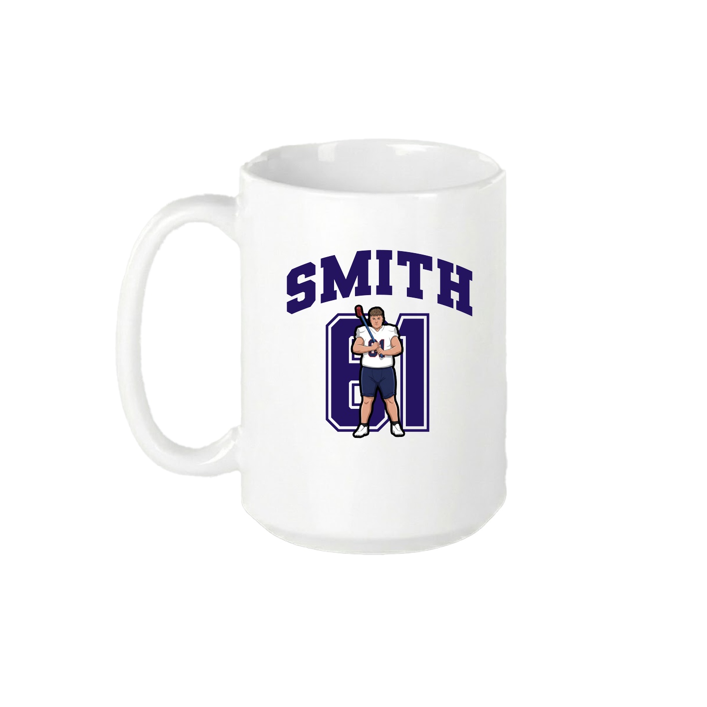 15oz Coffee Mug — Number in White