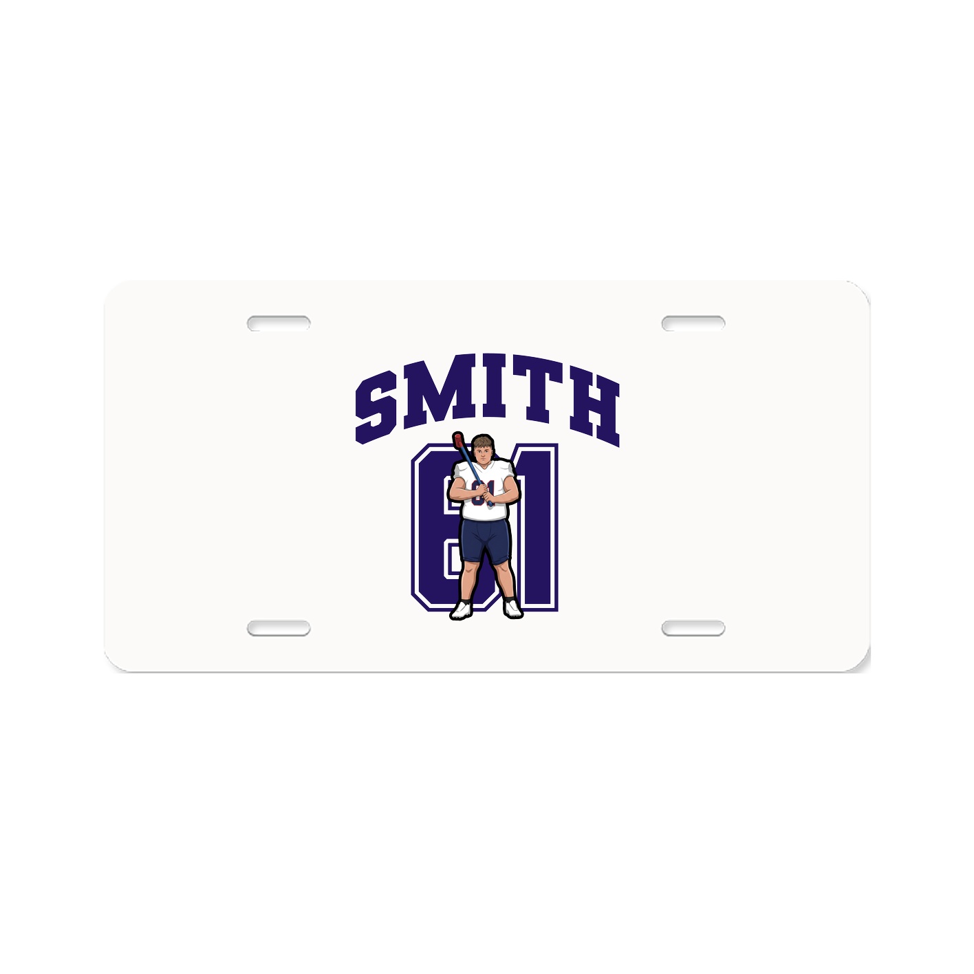 License Plate — Number in Classic