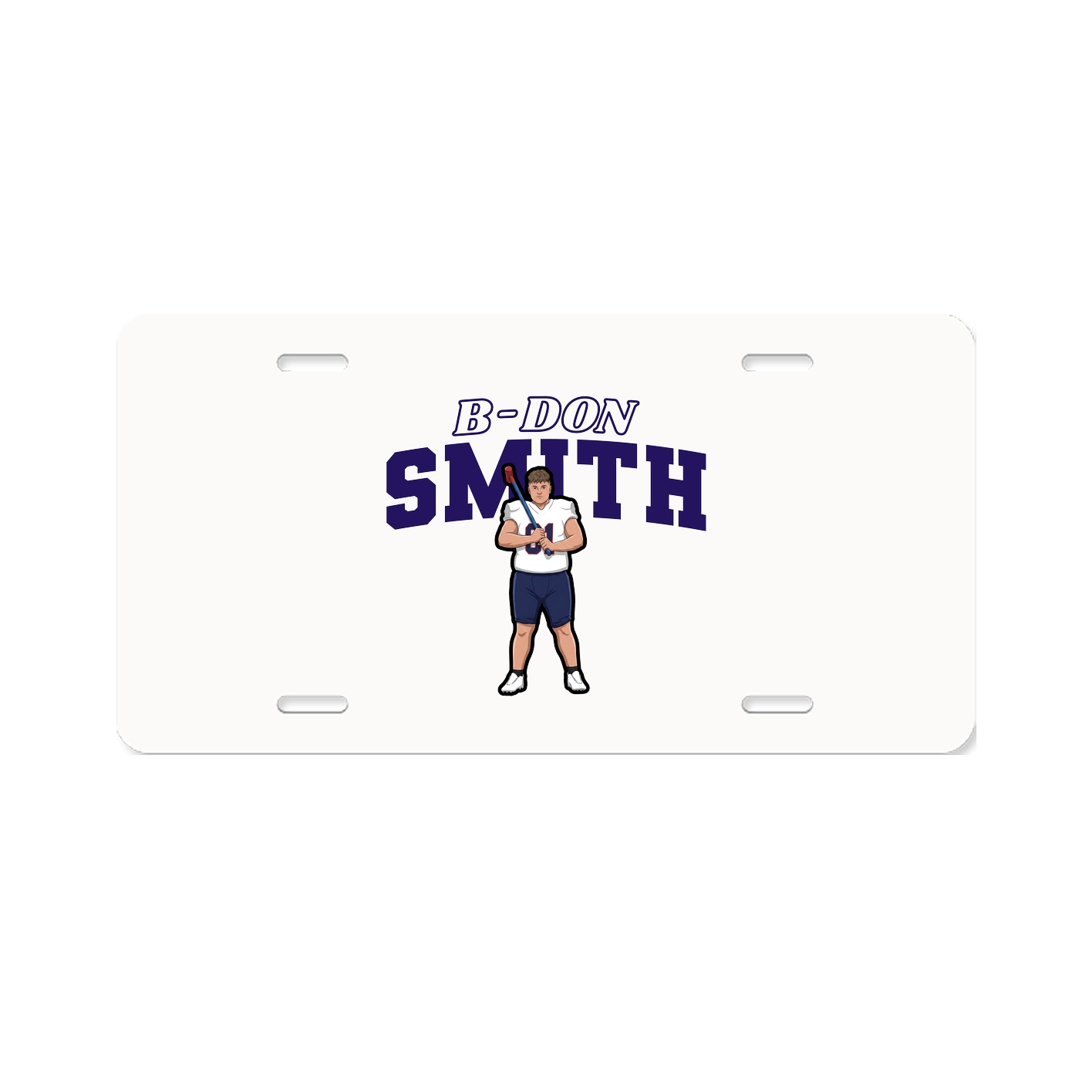 License Plate — Name Arch in Classic