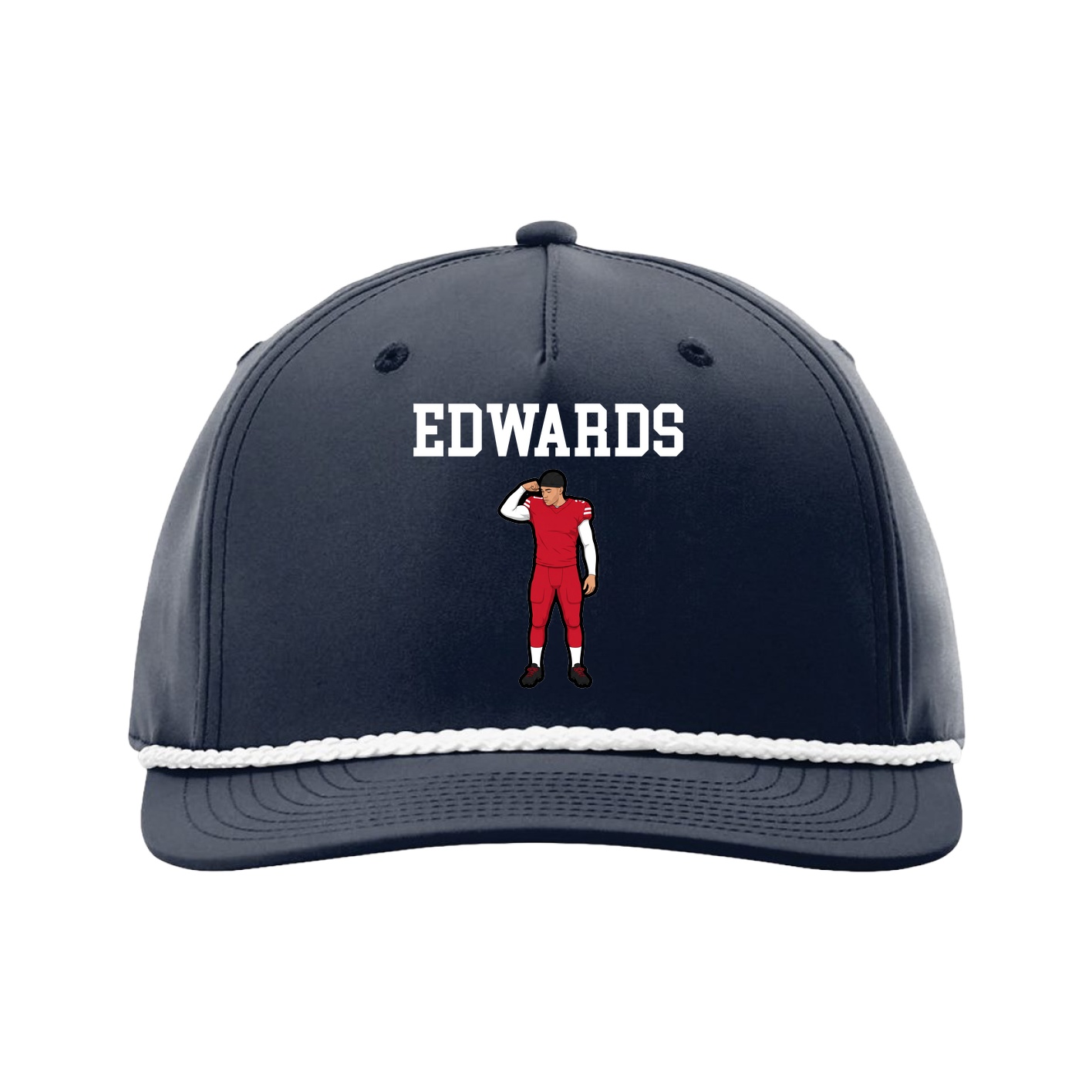 Five-Panel Classic Rope Cap — Shirsey in Navy