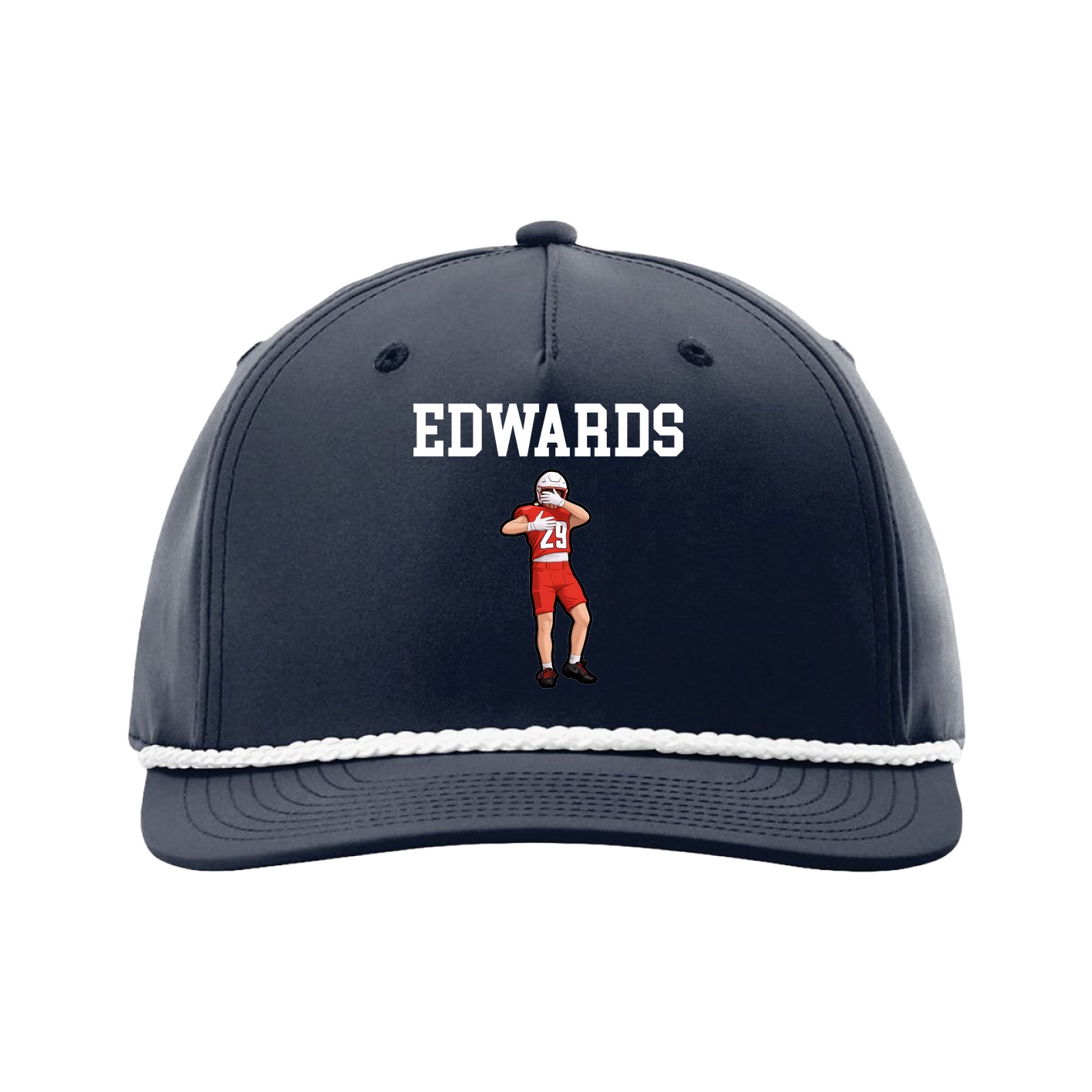Five-Panel Classic Rope Cap — Shirsey in Navy