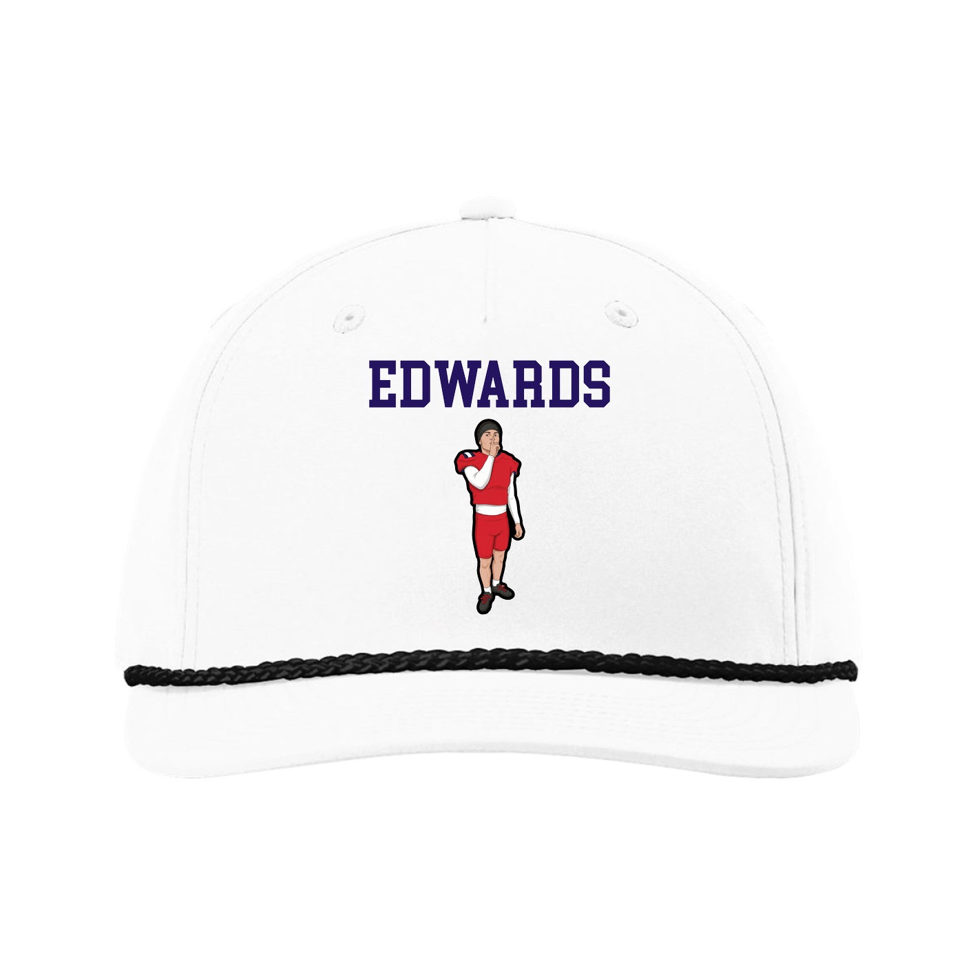 Five-Panel Classic Rope Cap — Shirsey in White