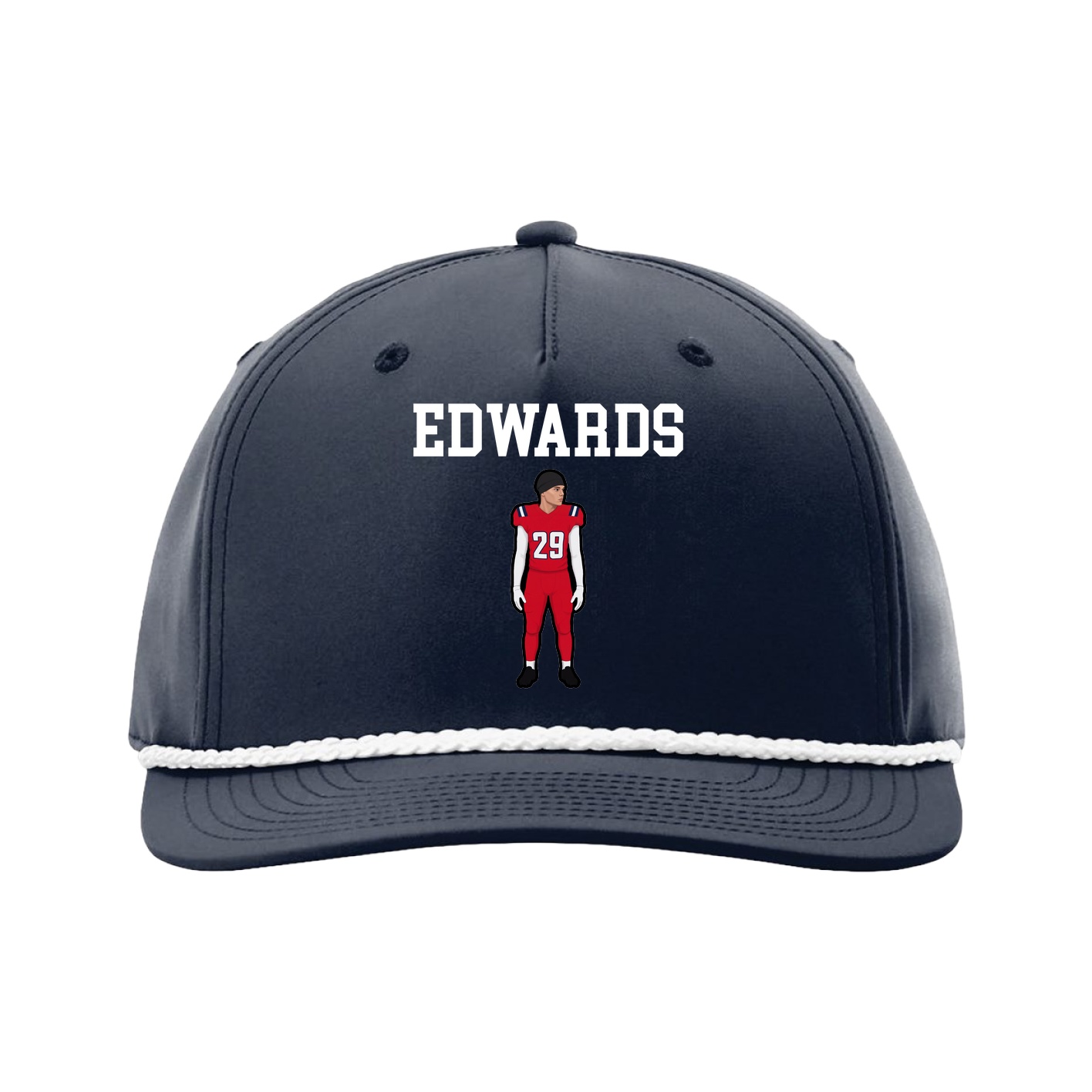 Five-Panel Classic Rope Cap — Shirsey in Navy