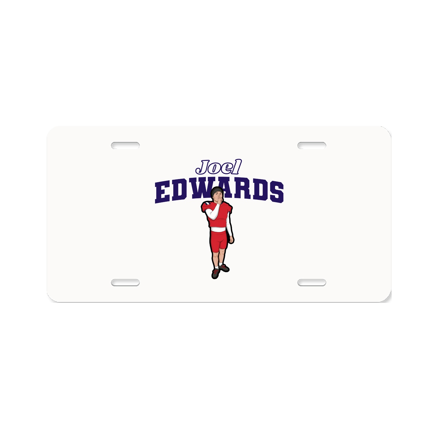 License Plate — Name Arch in Classic