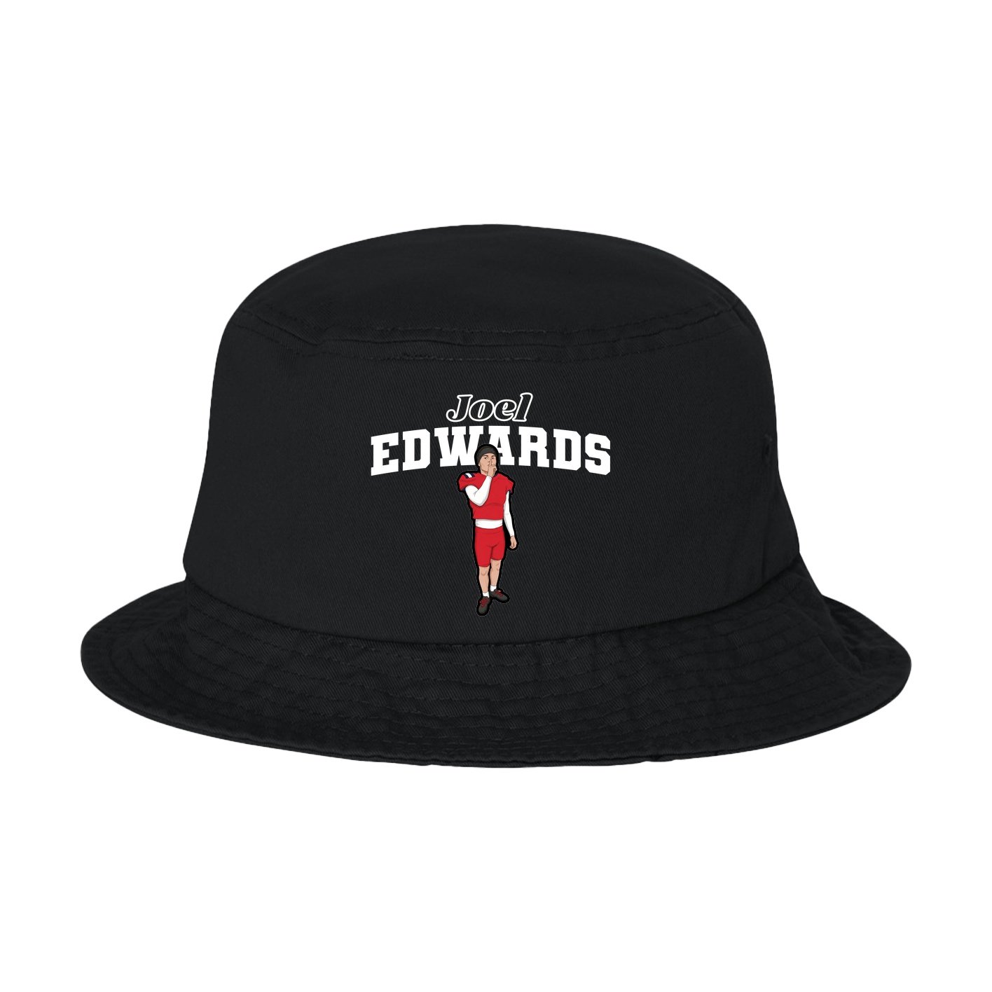 Bucket Cap — Name Arch in Black