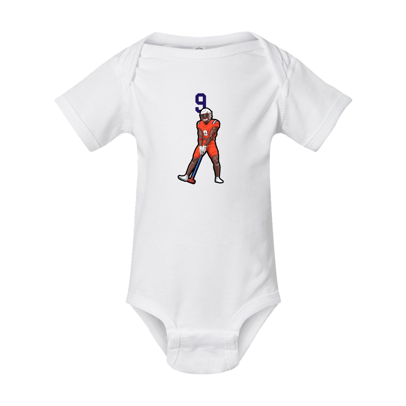 Baby Onesie — Number Top in White