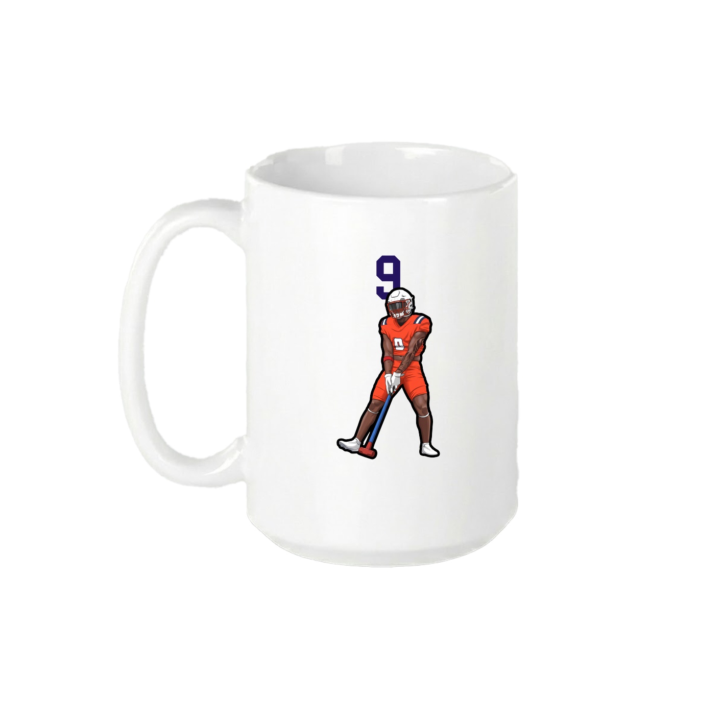 15oz Coffee Mug — Number Top in White
