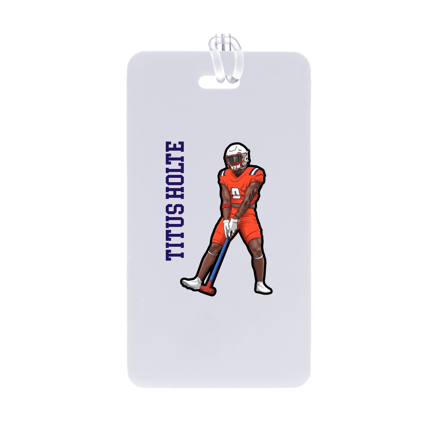 Bag Tag — Name Vertical in Classic