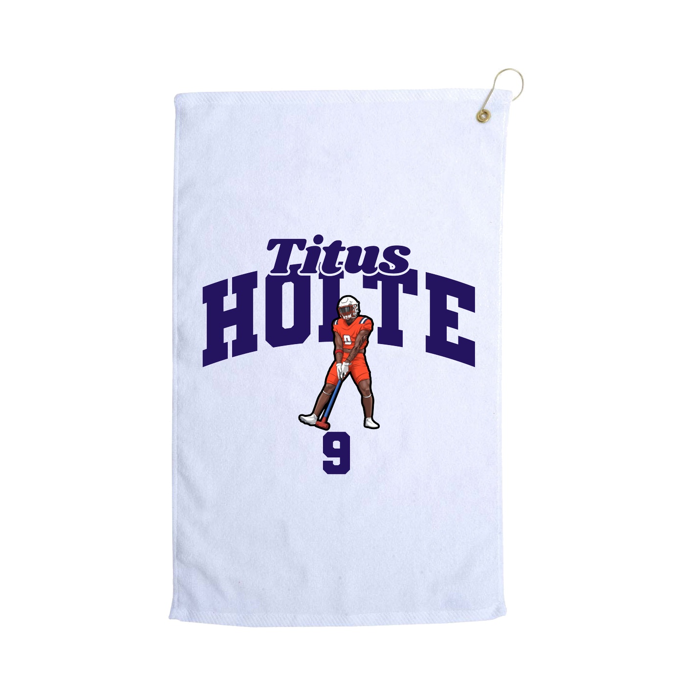 Golf Towel — Signature Arch in White